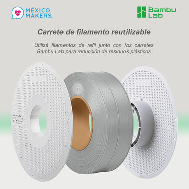 Pack Master De 10 Filamentos Bambu Lab Pla Lite Con Bobina Y Refill Colores Variados