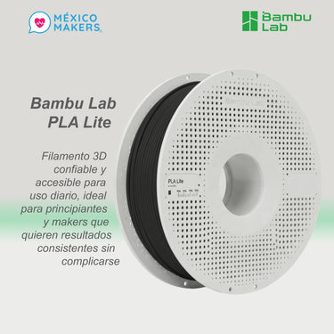 Pack Master 10 Filamentos Bambu Lab Pla Lite Bobina Reutilizable Color Blanco