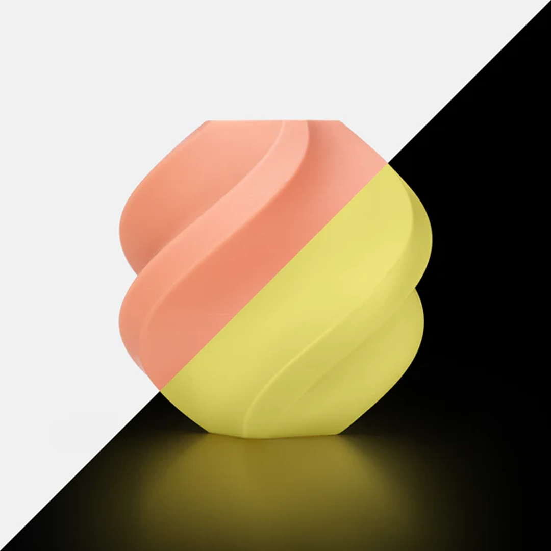 FILAMENTO BAMBU LAB PLA GLOW NARANJA BRILLANTE PARA IMPRESORA 3D