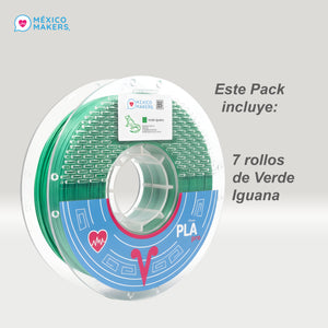 Pack Master: 50 Filamentos PLA Pro México Makers – Colores Variados