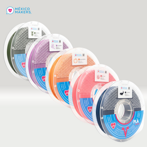 Pack Master: 5 Filamentos PLA Matte México Makers – Colores Variados