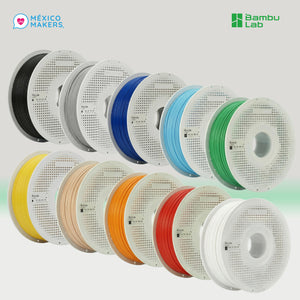 Pack Master: 10 Filamentos Bambu Lab PLA Lite Bobina Reutilizable – Colores Variados
