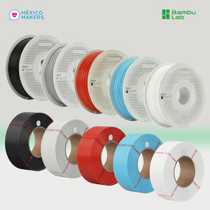 Pack Master: 10 Filamentos Bambu Lab PLA Lite con Bobina y REFILL - Colores Variados