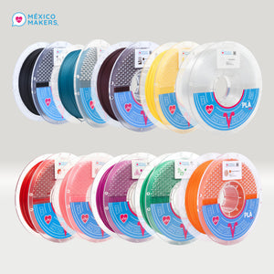 Pack Master: 20 Filamentos PLA Pro México Makers – Colores Variados