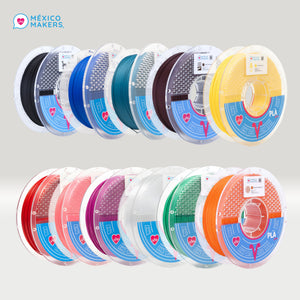 Pack Master: 50 Filamentos PLA Pro México Makers – Colores Variados
