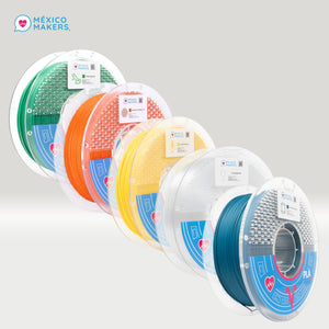 Pack Master: 5 Filamentos PLA Pro México Makers – Colores Variados