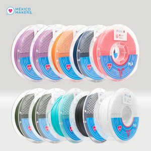 Pack Master: 10 Filamentos PLA Matte México Makers – Colores Variados