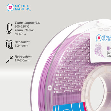 Pack Master De 5 Filamentos Pla Matte Mexico Makers Colores Variados