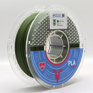 FILAMENTO PLA MATTE VERDE MILITAR PARA IMPRESORA 3D