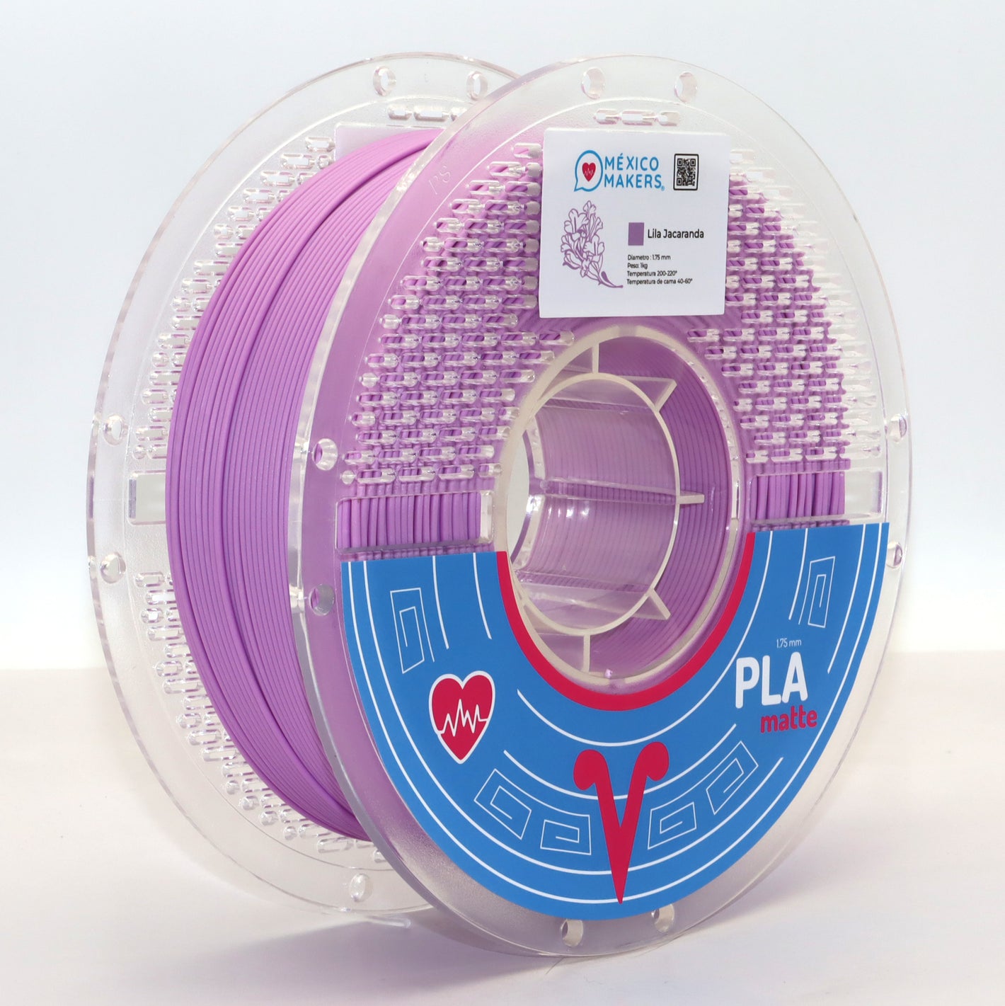 FILAMENTO PLA MATTE LILA JACARANDA PARA IMPRESORA 3D