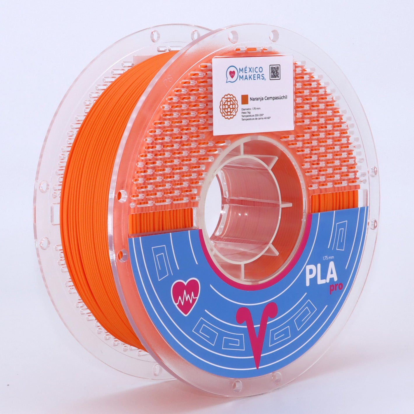 FILAMENTO PLA PRO NARANJA CEMPASUCHIL PARA IMPRESORA 3D