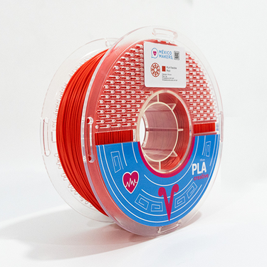 Filamento Pla Flexible Rojo