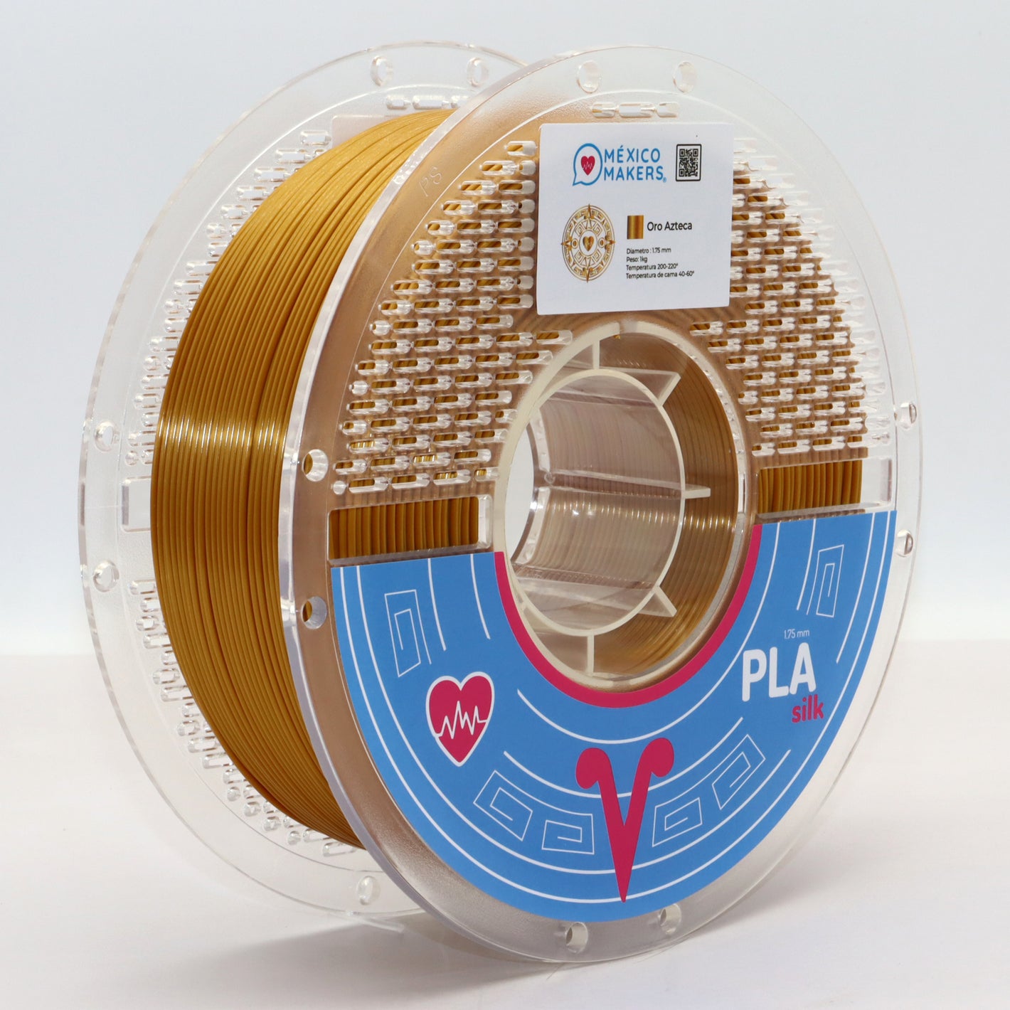 FILAMENTO PLA SILK ORO AZTECA PARA IMPRESORA 3D