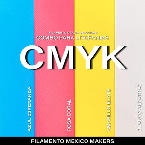 Kit de Filamento CMYK para Litofanías