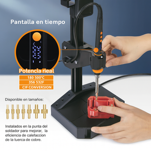 Kit de Herramienta Térmica para Insertar Tuercas Roscadas en Piezas 3D