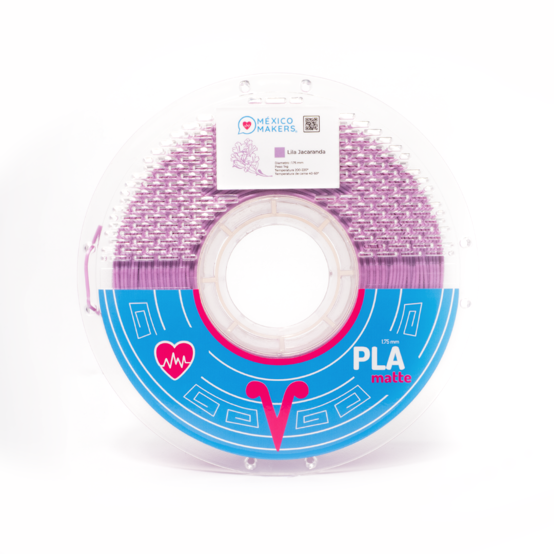 FILAMENTO PLA MATTE LILA JACARANDA PARA IMPRESORA 3D