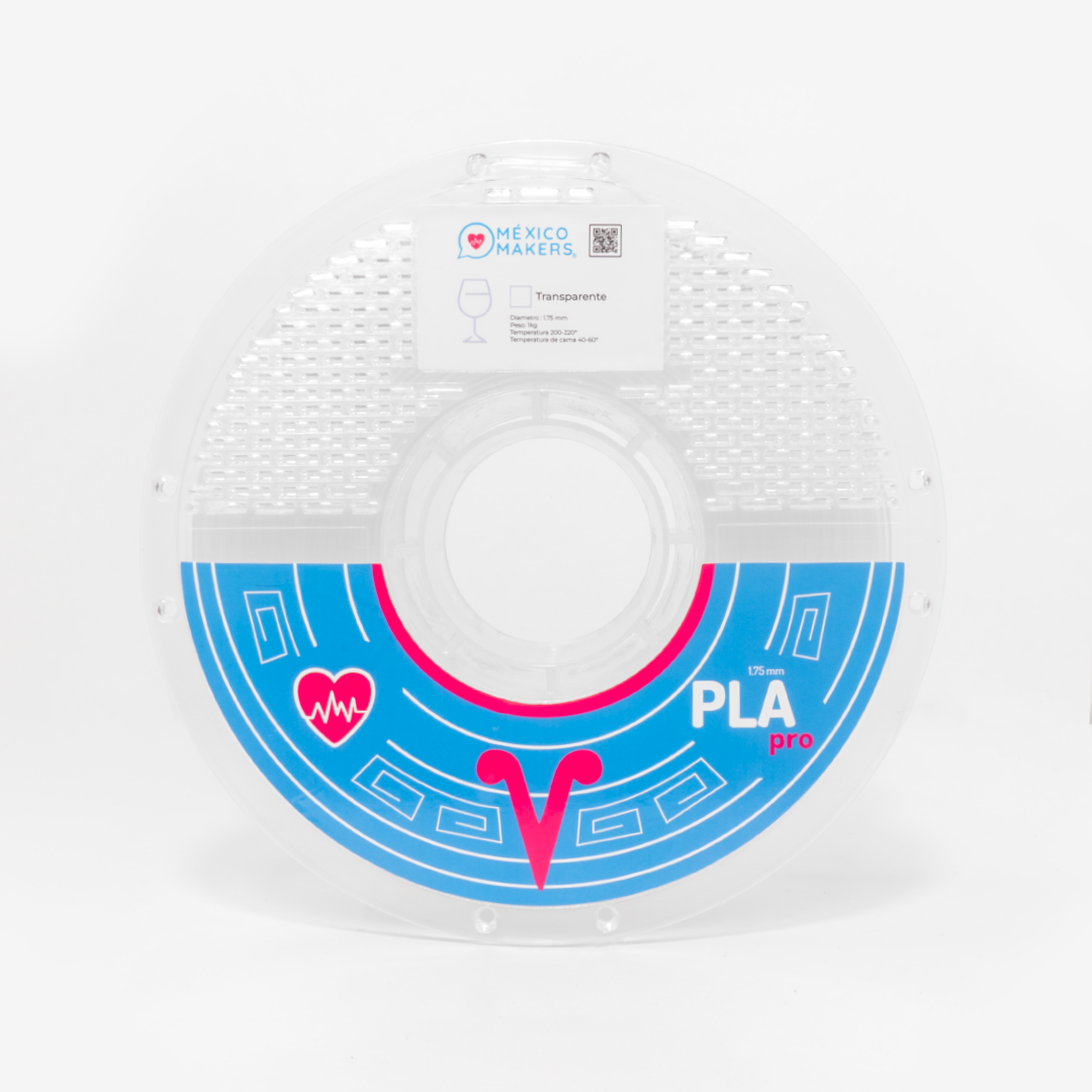FILAMENTO PARA IMPRESORA 3D PLA PRO TRANSPARENTE