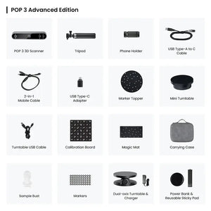 ESCANER 3D POP 3 PLUS REVOPOINT ADVANCED EDITION